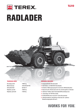 Utovarivači na kotačima Terex TL 310