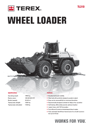 Utovarivači na kotačima Terex TL 310