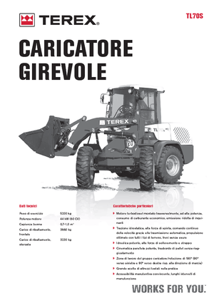 Utovarivači na kotačima Terex TL 70 S