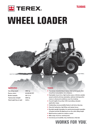 Utovarivači na kotačima Terex TL 80 AS