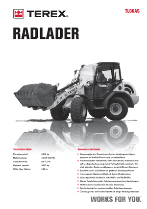 Utovarivači na kotačima Terex TL 80 AS