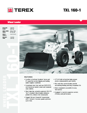 Utovarivači na kotačima Terex TXL 160-1