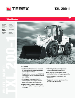 Utovarivači na kotačima Terex TXL 200-1