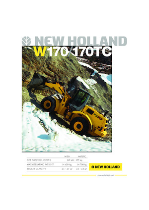 Utovarivači na kotačima New Holland W 170 TC