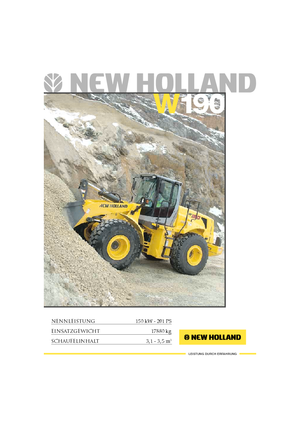 Utovarivači na kotačima New Holland W190B