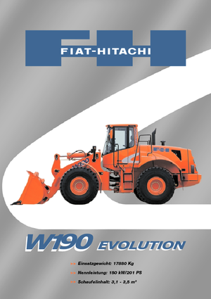 Utovarivači na kotačima Fiat-Hitachi W 190