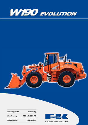 Utovarivači na kotačima Fiat Kobelco W 190 Evolution