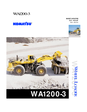 Utovarivači na kotačima Komatsu WA1200-3
