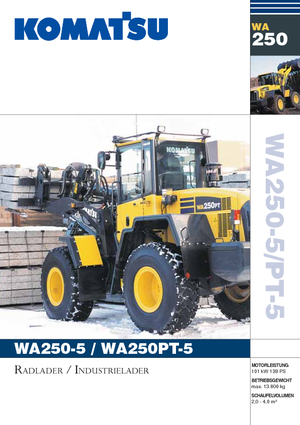 Utovarivači na kotačima Komatsu WA250PT-5