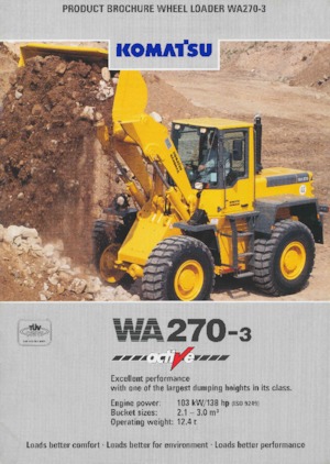 Utovarivači na kotačima Komatsu WA 270-3
