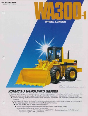 Utovarivači na kotačima Komatsu WA 300-1