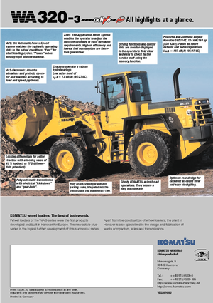Utovarivači na kotačima Komatsu WA320-3 active Plus