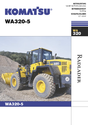 Utovarivači na kotačima Komatsu WA320-5