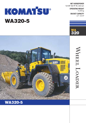 Utovarivači na kotačima Komatsu WA320-5