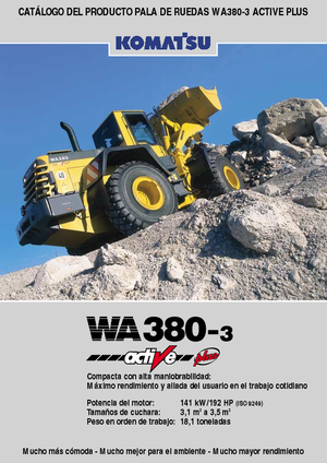 Utovarivači na kotačima Komatsu WA380-3 active Plus