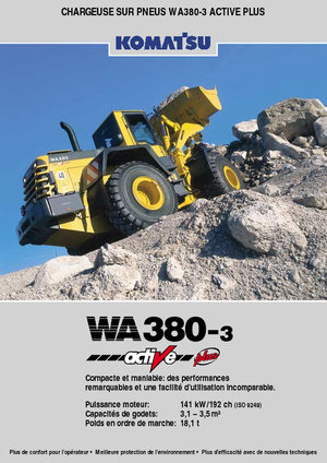 Utovarivači na kotačima Komatsu WA380-3 active Plus