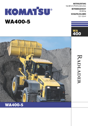 Utovarivači na kotačima Komatsu WA400-5