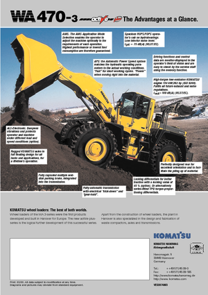 Utovarivači na kotačima Komatsu WA470-3 active Plus