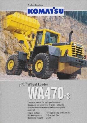 Utovarivači na kotačima Komatsu WA 470-3