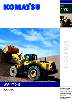 Utovarivači na kotačima Komatsu WA470-5