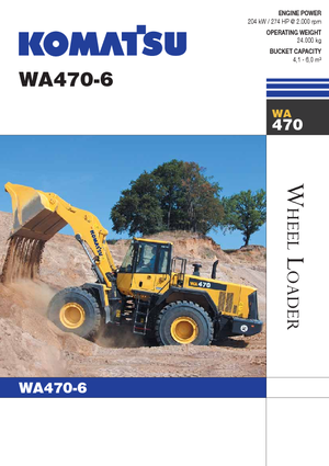 Utovarivači na kotačima Komatsu WA470-6