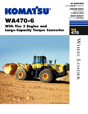 Utovarivači na kotačima Komatsu WA470-6