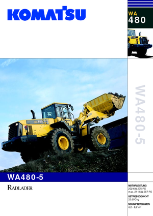 Utovarivači na kotačima Komatsu WA480-5