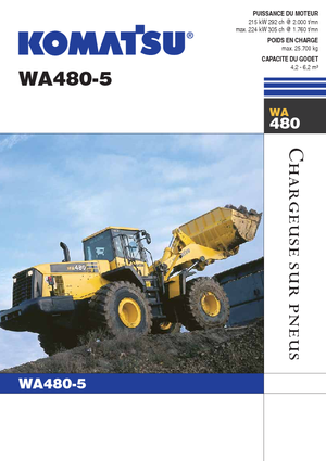 Utovarivači na kotačima Komatsu WA480-5