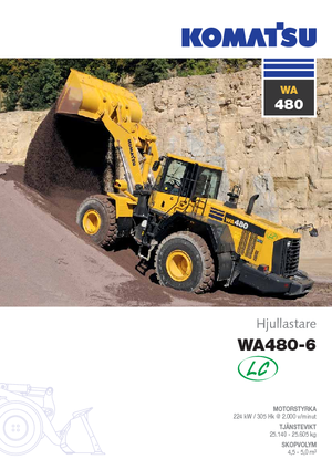 Utovarivači na kotačima Komatsu WA480-6