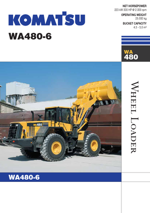 Utovarivači na kotačima Komatsu WA480-6