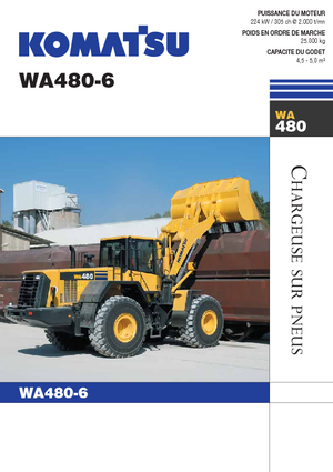 Utovarivači na kotačima Komatsu WA480-6
