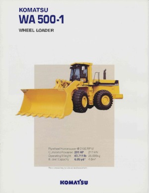 Utovarivači na kotačima Komatsu WA 500-1