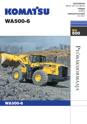 Utovarivači na kotačima Komatsu WA500-6
