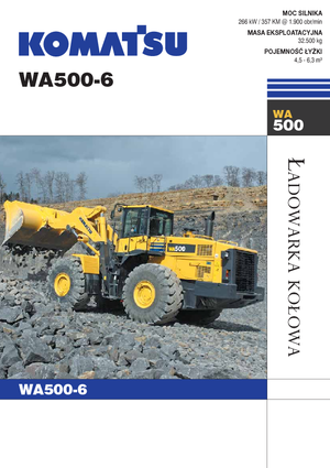 Utovarivači na kotačima Komatsu WA500-6