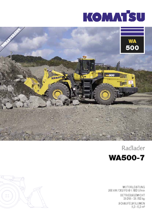 Utovarivači na kotačima Komatsu WA500-7