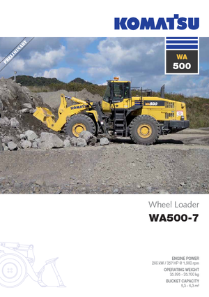 Utovarivači na kotačima Komatsu WA500-7