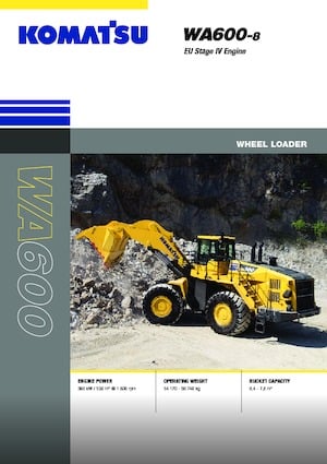 Utovarivači na kotačima Komatsu WA600-8E0