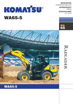 Utovarivači na kotačima Komatsu WA65-5