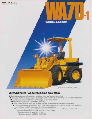 Utovarivači na kotačima Komatsu WA 70-1