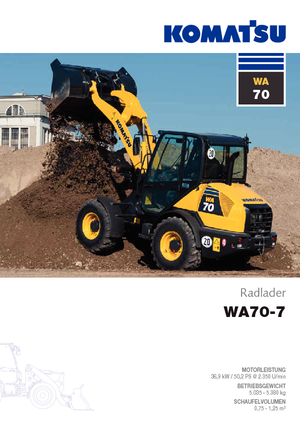 Utovarivači na kotačima Komatsu WA70-7