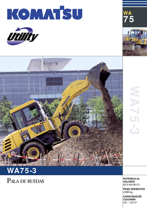 Utovarivači na kotačima Komatsu WA75-3