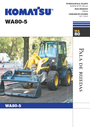 Utovarivači na kotačima Komatsu WA80-5
