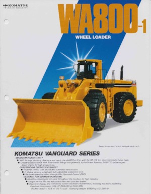 Utovarivači na kotačima Komatsu WA 800-1
