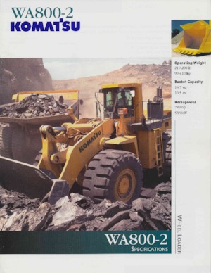 Utovarivači na kotačima Komatsu WA 800-2