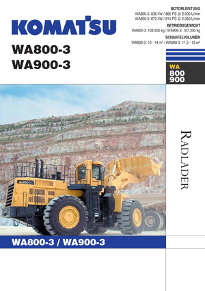 Utovarivači na kotačima Komatsu WA800-3