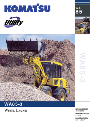 Utovarivači na kotačima Komatsu WA85-3