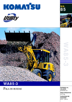 Utovarivači na kotačima Komatsu WA85-3