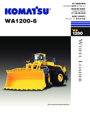 Utovarivači na kotačima Komatsu WA1200-6