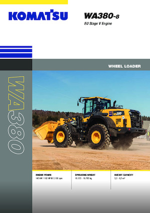 Utovarivači na kotačima Komatsu WA380-8E0
