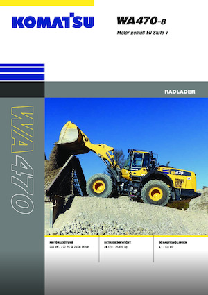 Utovarivači na kotačima Komatsu WA470-8E0